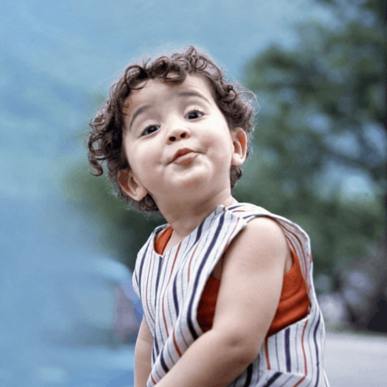 Childhood portrait of Arvin photographed by his father